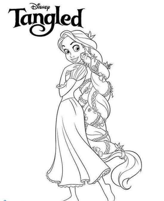 رسومات تلوين اميرات