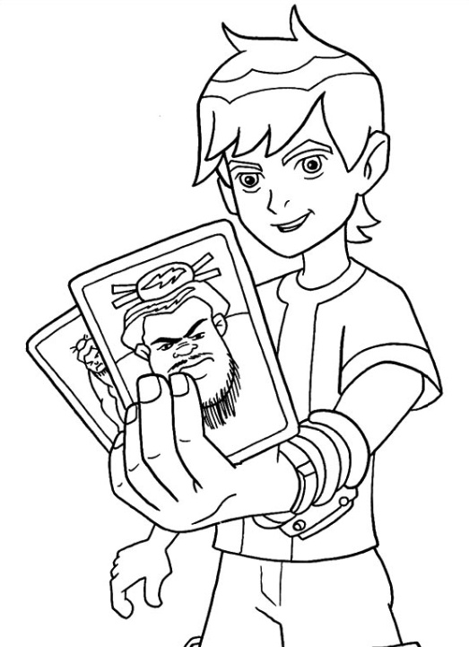 رسومات تلوين بن تن