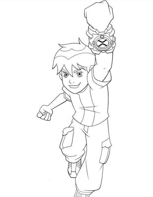رسومات تلوين بن تن