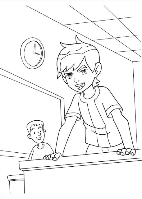 رسومات تلوين بن تن
