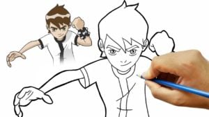 رسومات تلوين بن تن