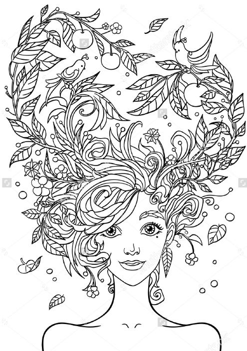 رسومات تلوين بنات كبار