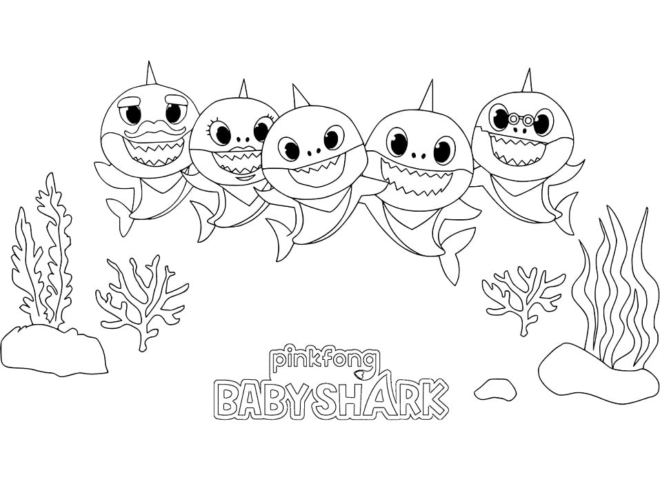 رسومات تلوين بيبي شارك