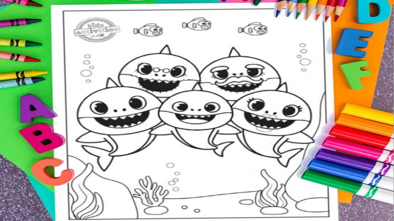 صورة رسومات تلوين بيبي شارك