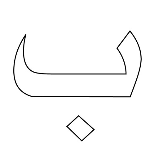 رسومات تلوين حروف الهجاء العربية