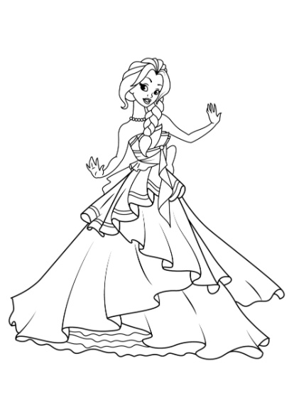 رسومات تلوين ربانزل