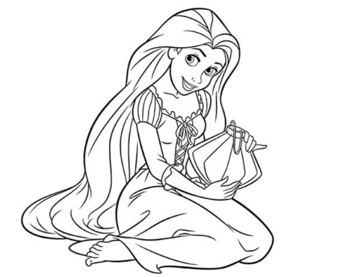 رسومات تلوين ربانزل