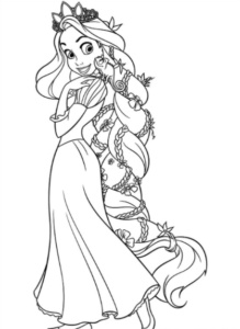 رسومات تلوين ربانزل