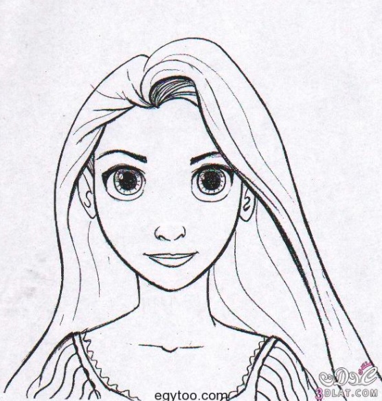 رسومات تلوين ربانزل