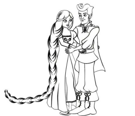 رسومات تلوين ربانزل