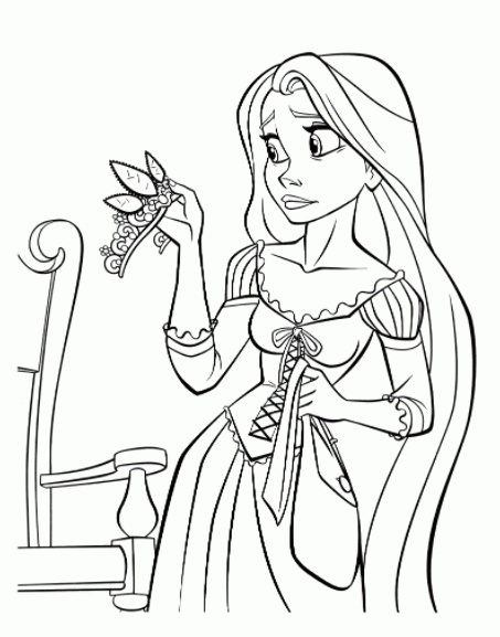 رسومات تلوين ربانزل