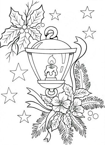 رسومات تلوين فانوس رمضان