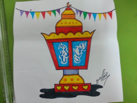رسومات تلوين فانوس رمضان