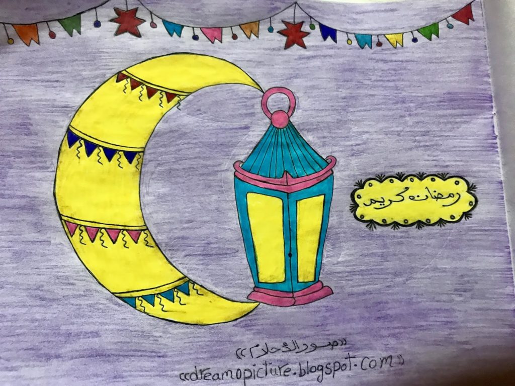 رسومات تلوين فانوس رمضان