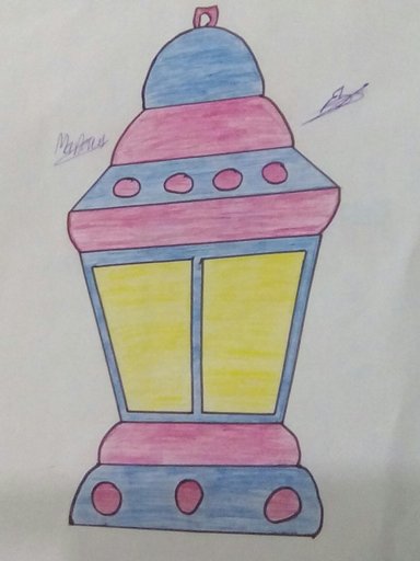 رسومات تلوين فانوس رمضان
