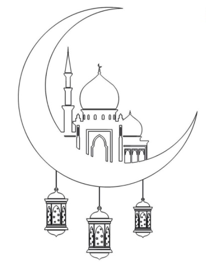 رسومات تلوين فانوس رمضان