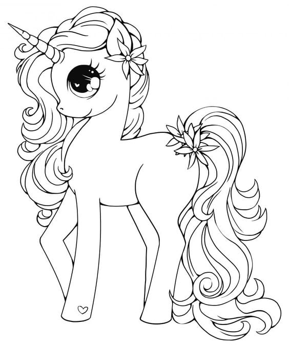 رسومات تلوين يونيكورن