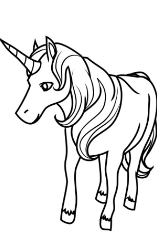 رسومات تلوين يونيكورن