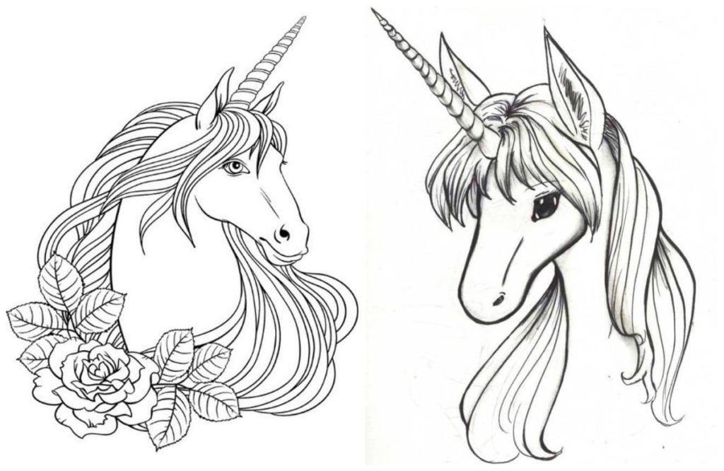 رسومات تلوين يونيكورن