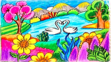رسومات للتلوين بالالوان الاساسية والثانوية