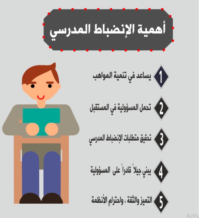 رسومات للتلوين عن الانضباط المدرسي