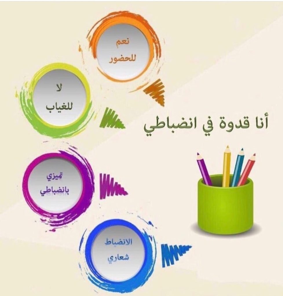 رسومات للتلوين عن الانضباط المدرسي