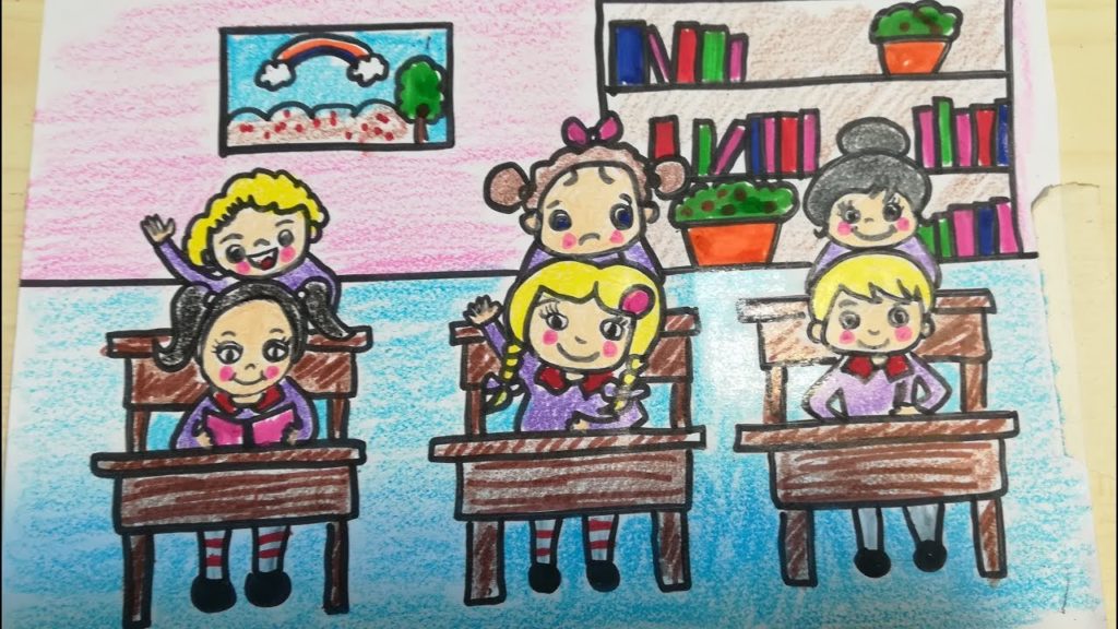 رسومات للتلوين عن المدرسة