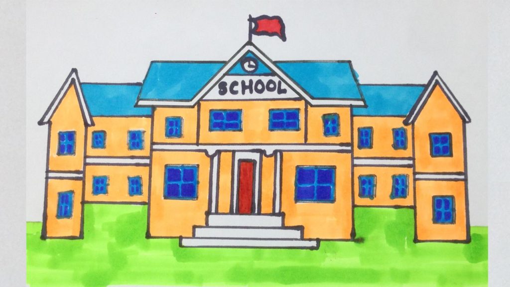 رسومات للتلوين عن المدرسة