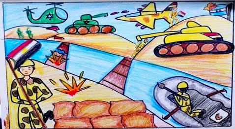 رسومات للتلوين عن حرب اكتوبر