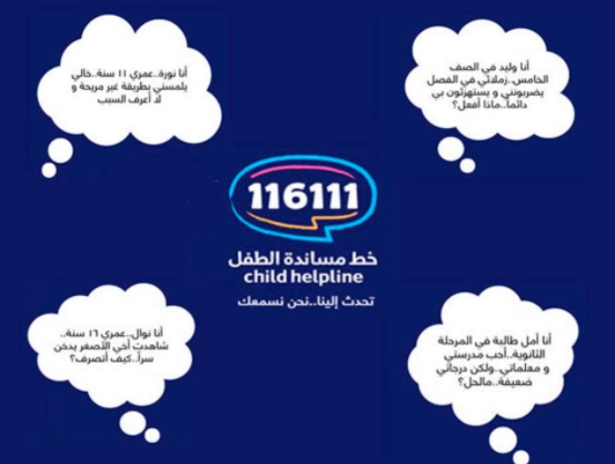 رسومات للتلوين عن خط مساندة الطفل