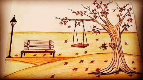 رسومات للتلوين عن فصل الخريف
