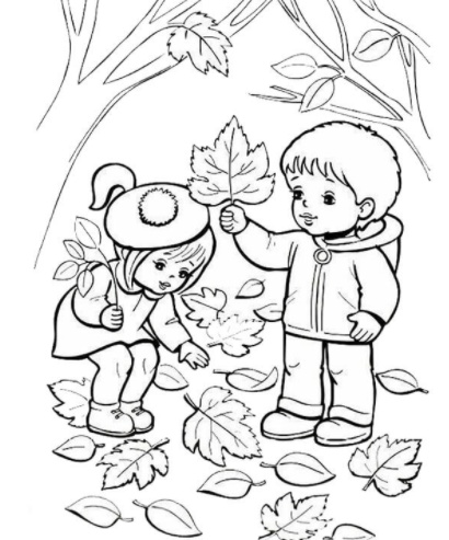 رسومات للتلوين عن فصل الخريف
