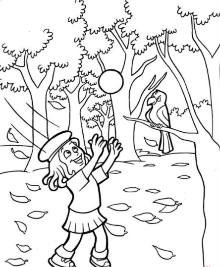 رسومات للتلوين عن فصل الخريف