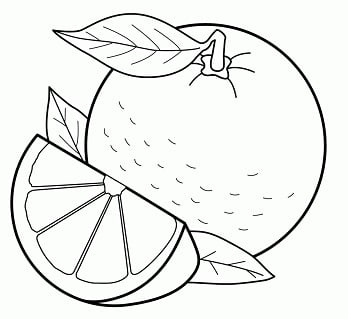 رسومات للتلوين فواكه