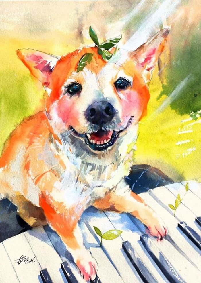 رسومات للتلوين كلاب
