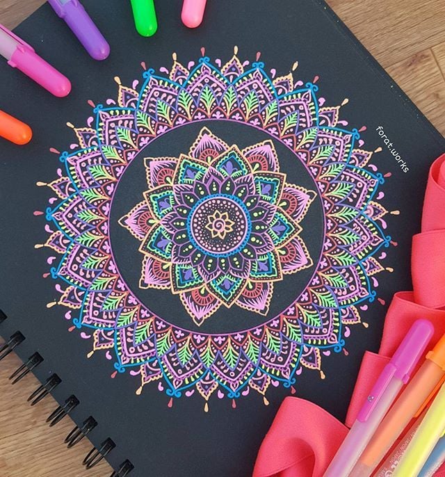 رسومات للتلوين مانديلا