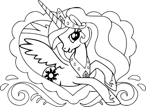 رسومات للتلوين مهرتي الصغيرة
