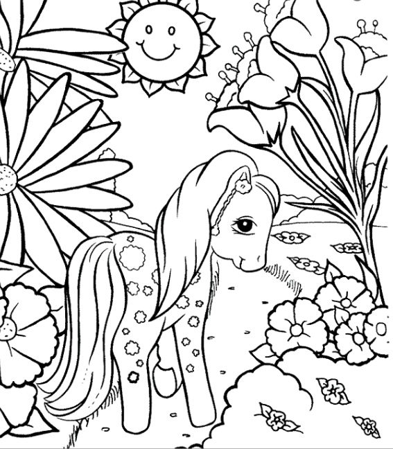 رسومات للتلوين مهرتي الصغيرة