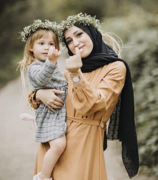 رمزيات ام وبنتها محجبات