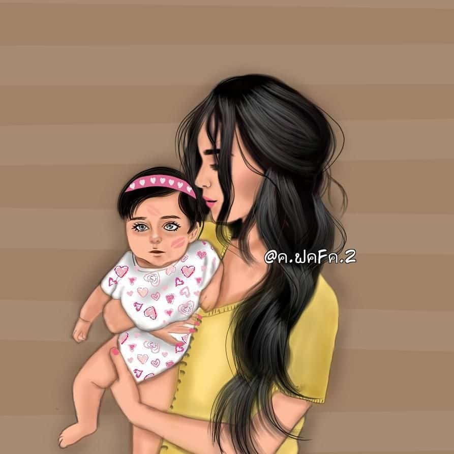 رمزيات طفل مع امه وابوه