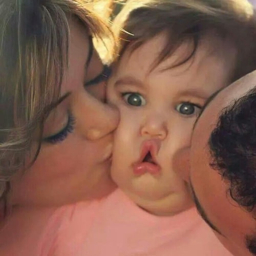 رمزيات طفل مع امه وابوه