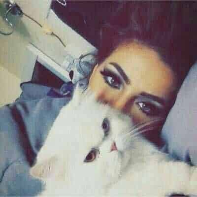 رمزيات قطط وبنات