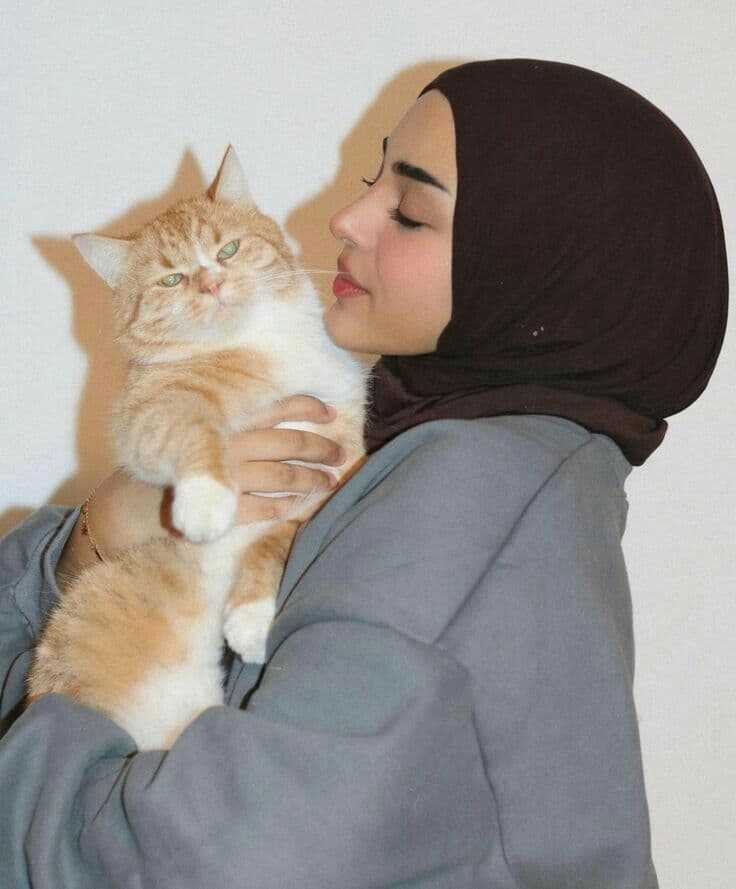 رمزيات قطط وبنات