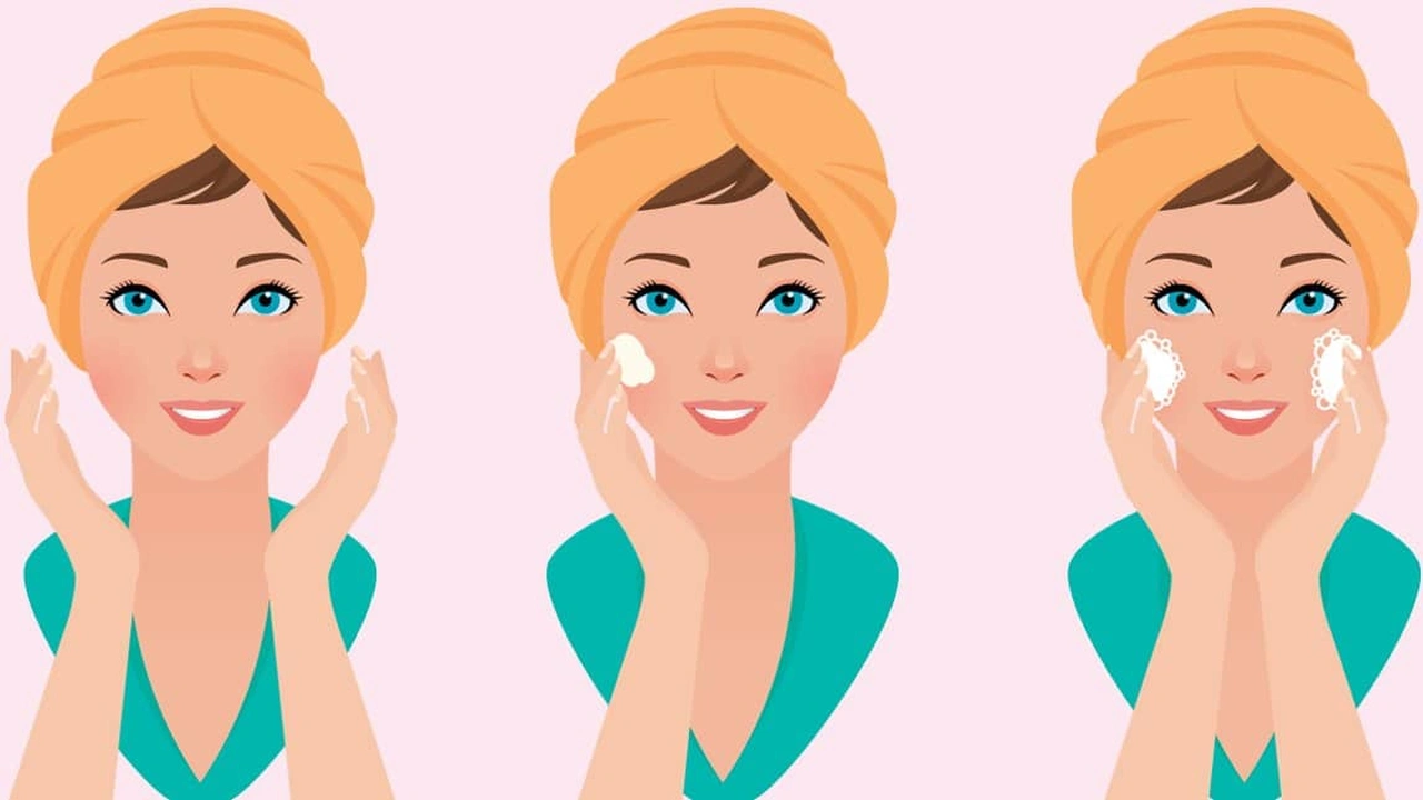 صورة روتين العناية بالبشرة الدهنية