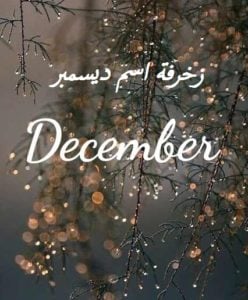 زخرفة اسم ديسمبر