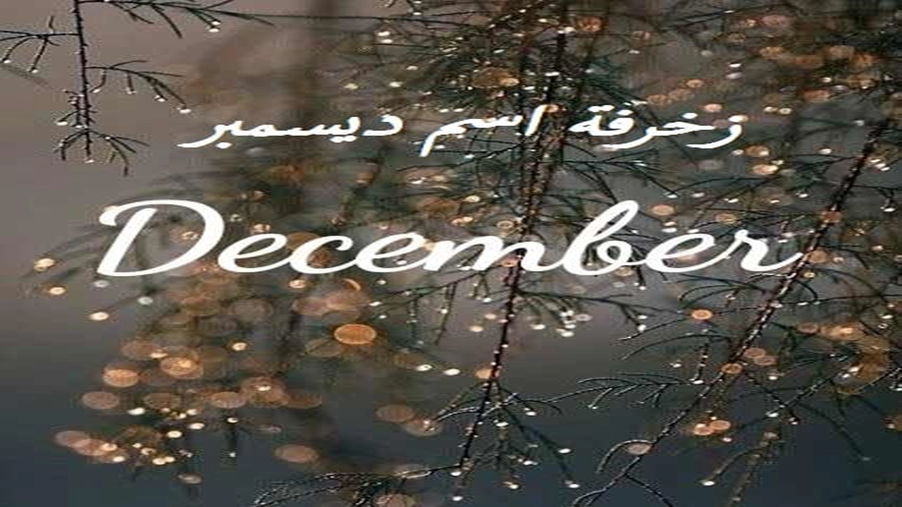 صورة زخرفة اسم ديسمبر