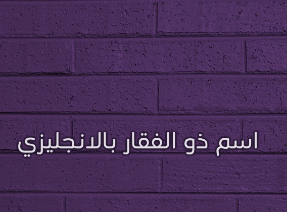 زخرفة اسم ذو الفقار