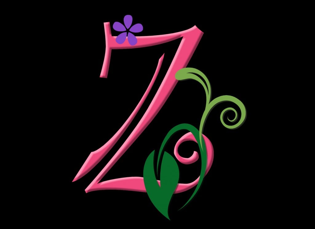 زخرفة اسم زهور
