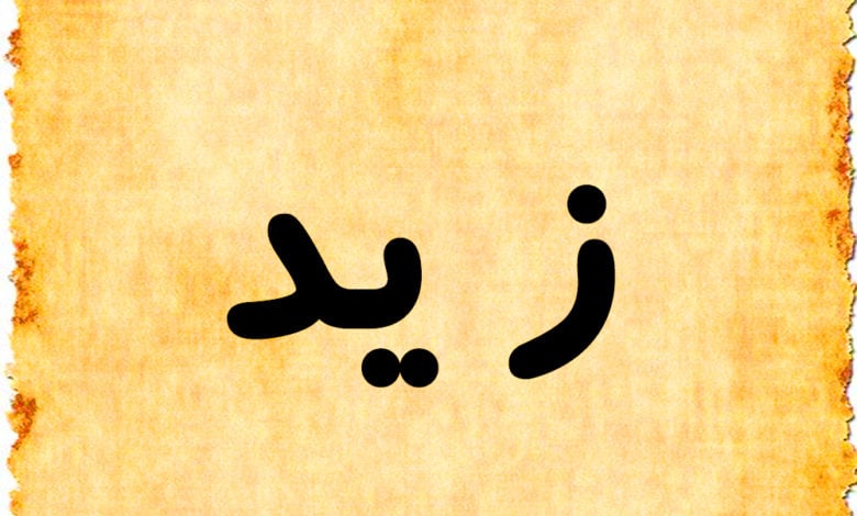 زخرفة اسم زيد