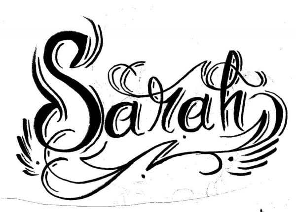 زخرفة اسم ساره